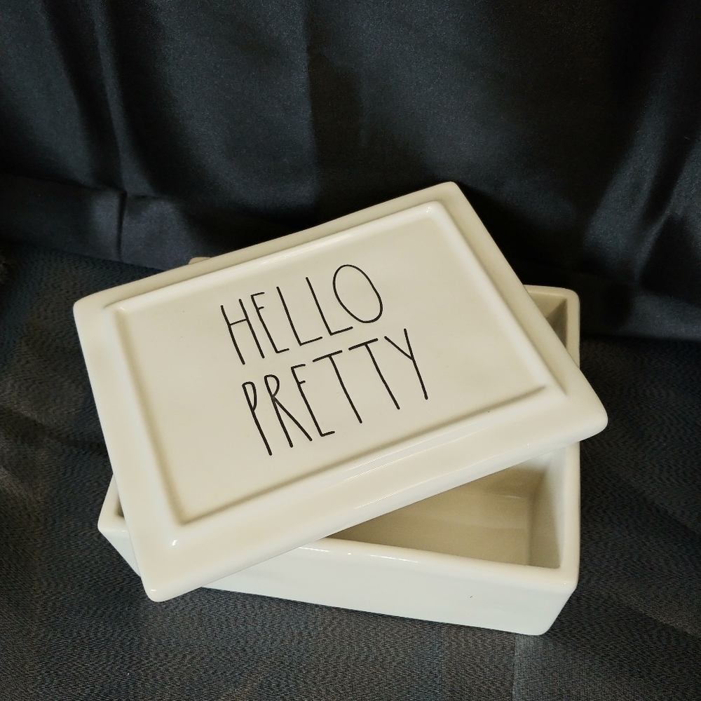 Rae Dunn Hello Pretty Trinket Box